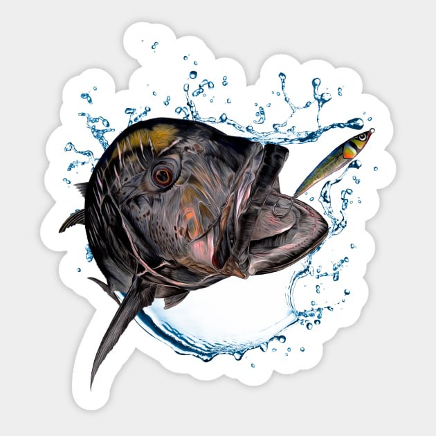 G.T. STICK BAIT Sticker by Art by Paul